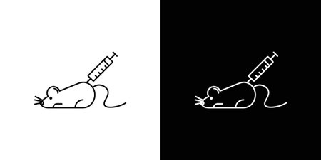 Animal testing icon design vector. icon graphic elementのイラスト素材