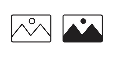 Image icon in line design. icon for website design, mobile app, ui