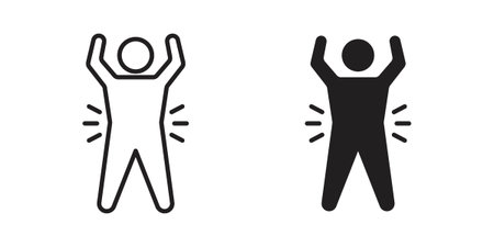 Success icon in line design. icon for website design, mobile app, uiのイラスト素材