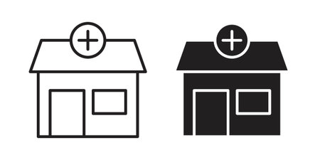 Pharmacy icon linear symbol. Vector Designs.のイラスト素材