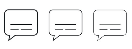 Subtitles icon logo black pictogram set. Graphic simple vector iconのイラスト素材