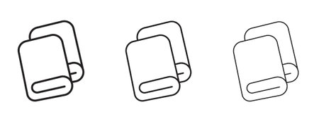 blanket icon. black strokes lines vector pack for graphic workのイラスト素材
