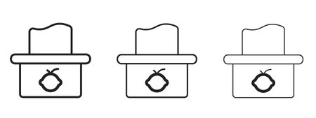 baby wipe icon. black strokes lines vector pack for graphic workのイラスト素材