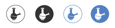 Bong icon symbol set concept.