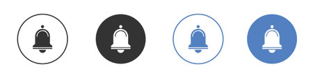 Bell ring icon symbol set concept.