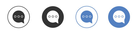 Comment icon symbol set concept.のイラスト素材
