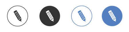 Pencil icon symbol set concept.のイラスト素材