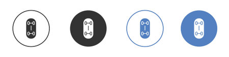 Skateboard icon symbol set concept.