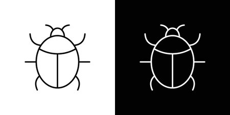 Mite icons isolated outline vector icon with editable stroke