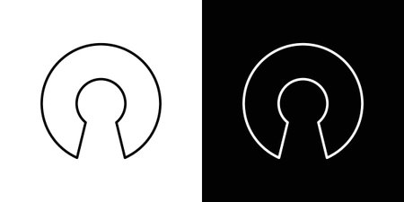 Open source icons isolated outline vector icon with editable strokeのイラスト素材