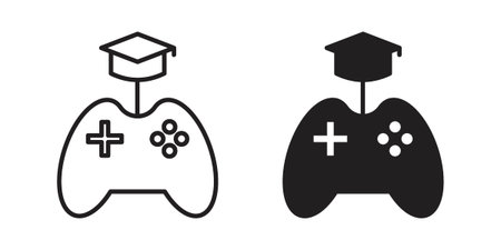 Game based learning icons. High-quality vector designs
