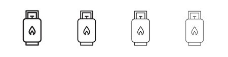 LPG icon. editable stroke icon for graphic project