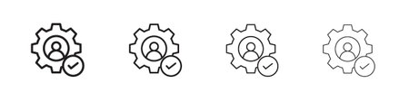 Skills icon. editable stroke icon for graphic project
