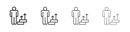 Personal development icon symbol. Modern, simple line stroke collection