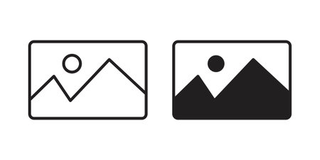 Picture icons collection vector design illustration isolated. EPS10