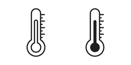 Temperature icons collection vector design illustration isolated. EPS10