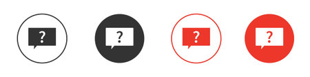 Question icons pack. suitable for websites ui