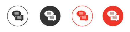 Text chat icons pack. suitable for websites ui