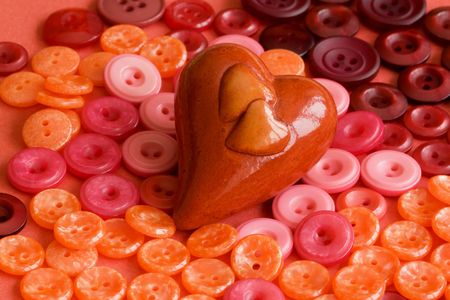   Buttons of loveの写真素材