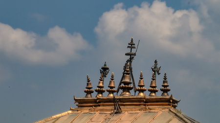 Pinnacle of a Hindu Templeの写真素材