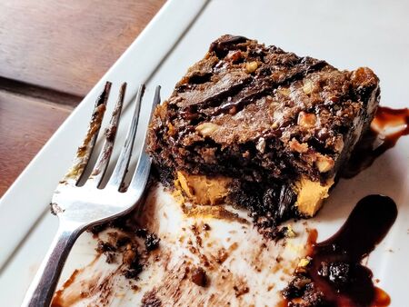 Top view of sweet dessertの写真素材