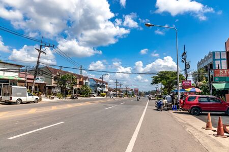 Krabi Town, Thailand - November 24 2019: Ao Nang Beach area in Krabi Town, Thailand.のeditorial素材