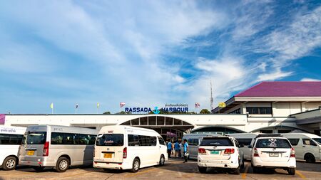 Phuket, Thailand - November 26 2019: Rassada Harbor in Phuket, Thailand.のeditorial素材