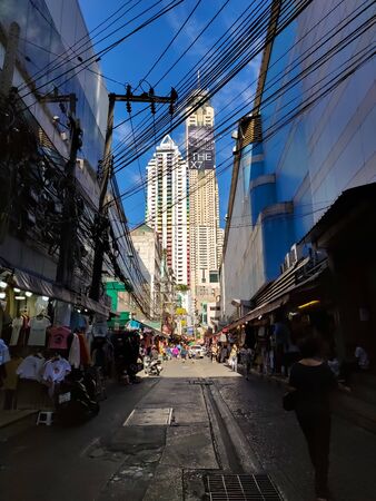 Bangkok, Thailand - November 29 2019: Baiyoke Sky Tower Hotel in Bangkok. Tallest Building in the city. 84 floors.のeditorial素材