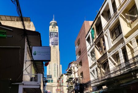 Bangkok, Thailand - November 30 2019: Baiyoke Sky Tower Hotel in Bangkok. Tallest Building in the city. 84 floors.のeditorial素材