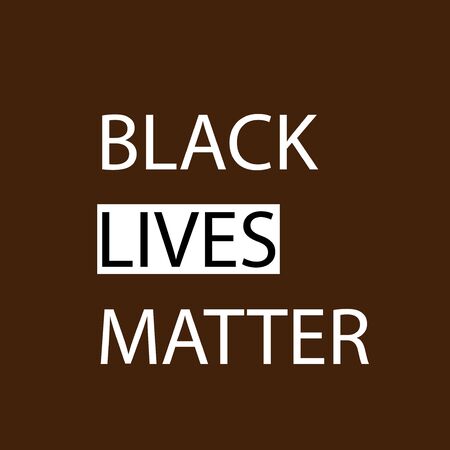 Black Lives Matter (BLM) graphic illustration for use as poster to raise awareness about racial inequality. police brutality and prejudice against African .のイラスト素材