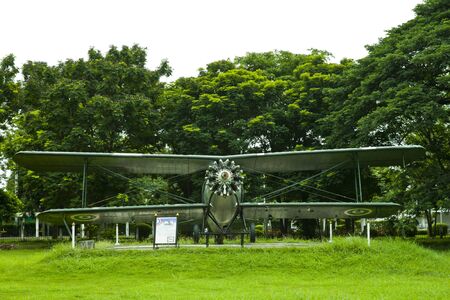 BANGKOK - JUNE 22 : PARIBATRA-Bomber type 2,Vintage aircraft on display at the Royal Thai Air Force museum ( RTAF) on June 22, 2011 in Bangkok, Thailand. のeditorial素材