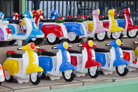 BANGKOK ; MARCH 17 : Vintage Vespa Scooter on pisplay at The Royal Bangkok Sports Club, To Celebrate Vespa 65th Anniversary Party on MAR. 17,2012,Thailand.のeditorial素材