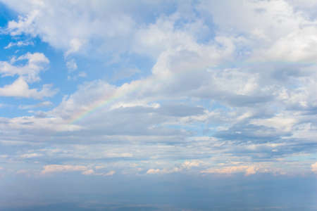 Cloudscape, blue sky and white cloudの写真素材