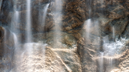 artificial waterfall backgroundの写真素材