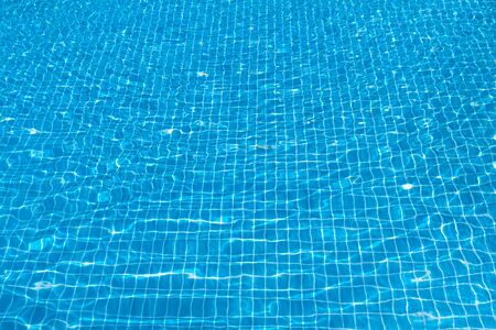 Blue ripped water in swimming pool