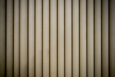 Wall background made from brown paper core.の写真素材