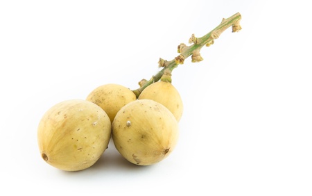 Longan fruit with white backgrounds.の写真素材
