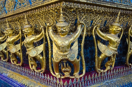 Golden bird statue in Emerald temple.