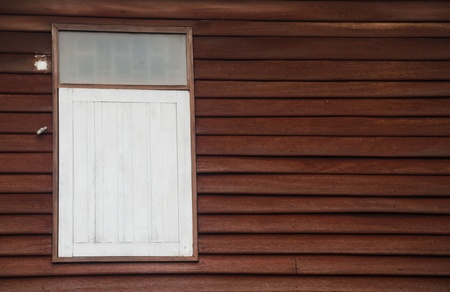 Vintage window on the wall.の写真素材