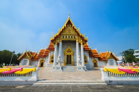 benchamabophit temple is the 1in9 temple landmark of bangkok. (thailand)の写真素材