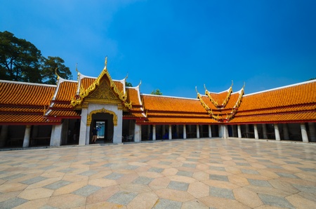 benchamabophit temple is the 1in9 temple landmark of bangkok. (thailand)の写真素材