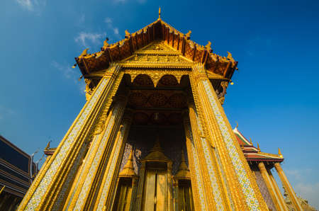 Emerald temple landmark of bangkok province (Thailand)の写真素材