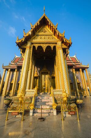 Emerald temple landmark of bangkok province (Thailand)の写真素材