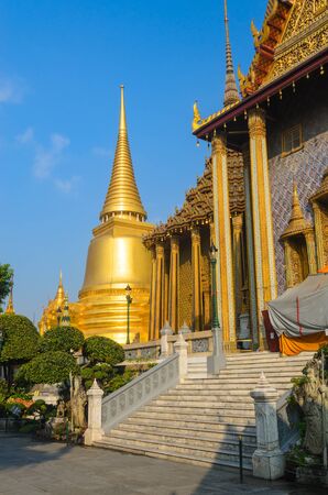 Emerald temple landmark of bangkok province (Thailand)の写真素材