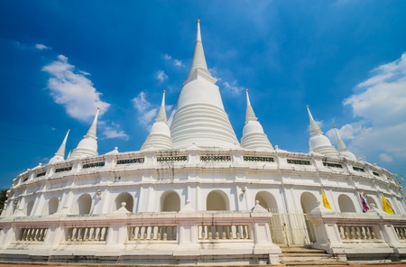White Pagoda with bluesky.の写真素材