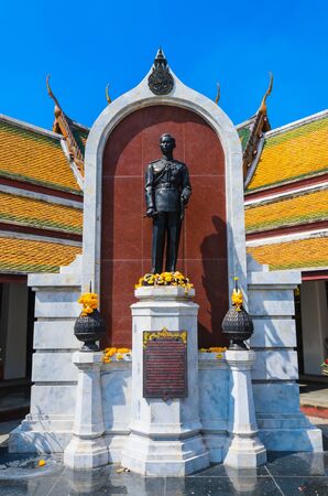 Statue King rama at the temple of bangkok.の写真素材