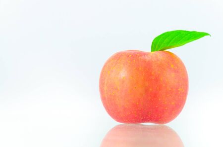 Apple on the white backgrounds.の写真素材