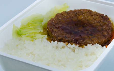 Rice with grill porkの写真素材