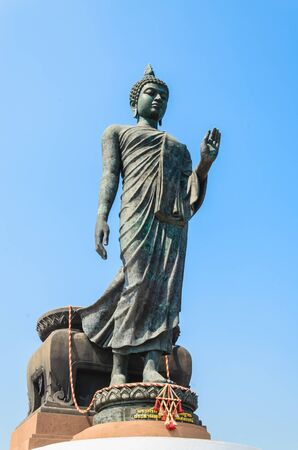Big Buddha statue in the temple at phutthamonthon province.の写真素材
