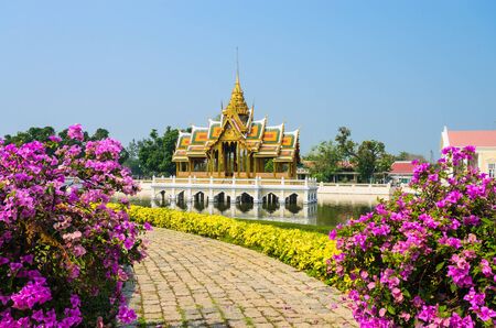 Palace in bang-pa-in park at ayutthaya province (Thailand.)の写真素材